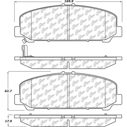 Centric Parts Disc Brake Pad Set with Posi Quiet technology 105.12860