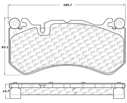 Centric Parts Disc Brake Pad Set with Posi Quiet technology 105.12910
