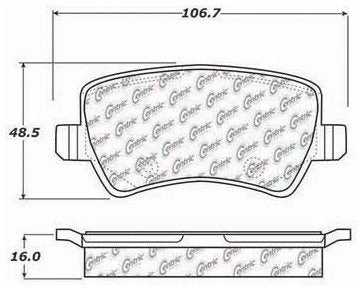 Centric Parts Disc Brake Pad Set 105.13070