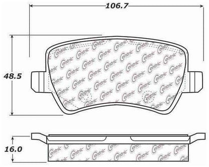 Centric Parts Disc Brake Pad Set 105.13071