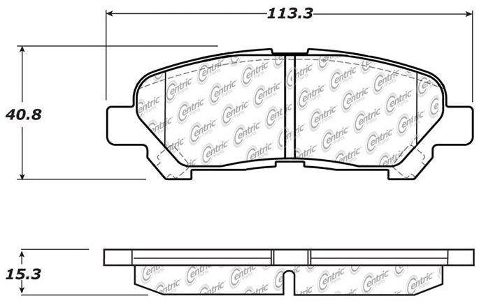 Centric Parts Disc Brake Pad Set with Posi Quiet technology 105.13250