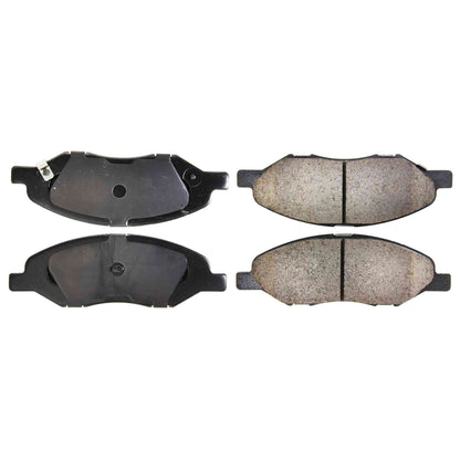 Centric Parts Disc Brake Pad Set Posi Quiet Ceramic with Shims for 2007-2017 Nissan Tiida 2009-2011 Versa 105.13450