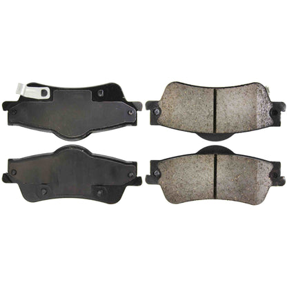 Centric Parts Disc Brake Pad Set Posi Quiet Ceramic with Shims and Hardware for 2011-2017 Chevrolet Caprice, 2008-2009 Pontiac G8, 2014 SS 105.13520