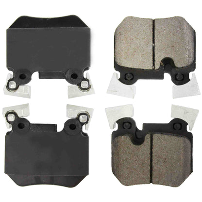 Centric Parts Disc Brake Pad Set Posi Quiet Ceramic with Shims and Hardware for 2008-2013 BMW 135i 135is 328i 105.13720