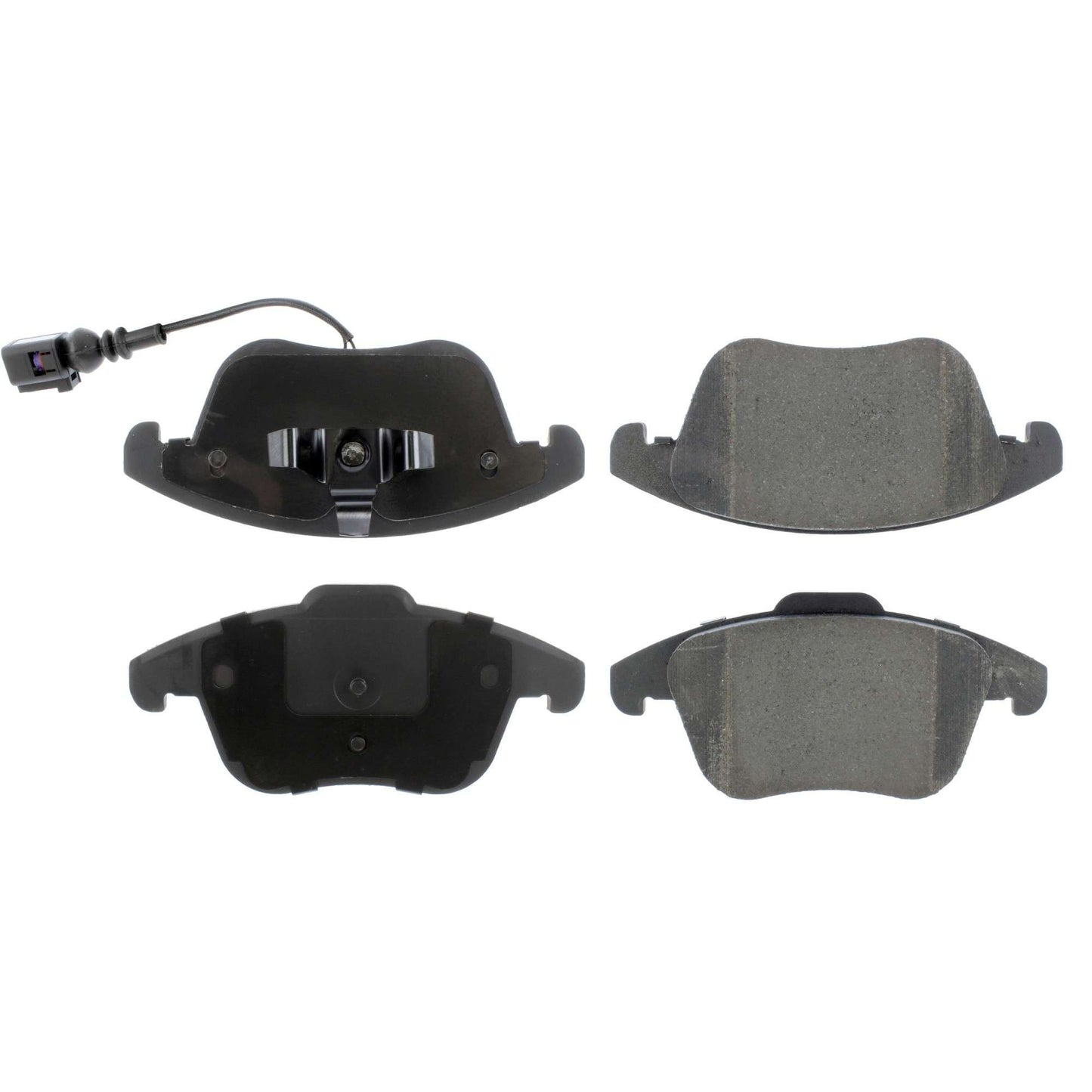 Centric Parts Disc Brake Pad Set Posi Quiet Ceramic with Shims for Audi Q3 2015-2019, VW Passat 2012-2021, Tiguan 2009-2017 105.13750