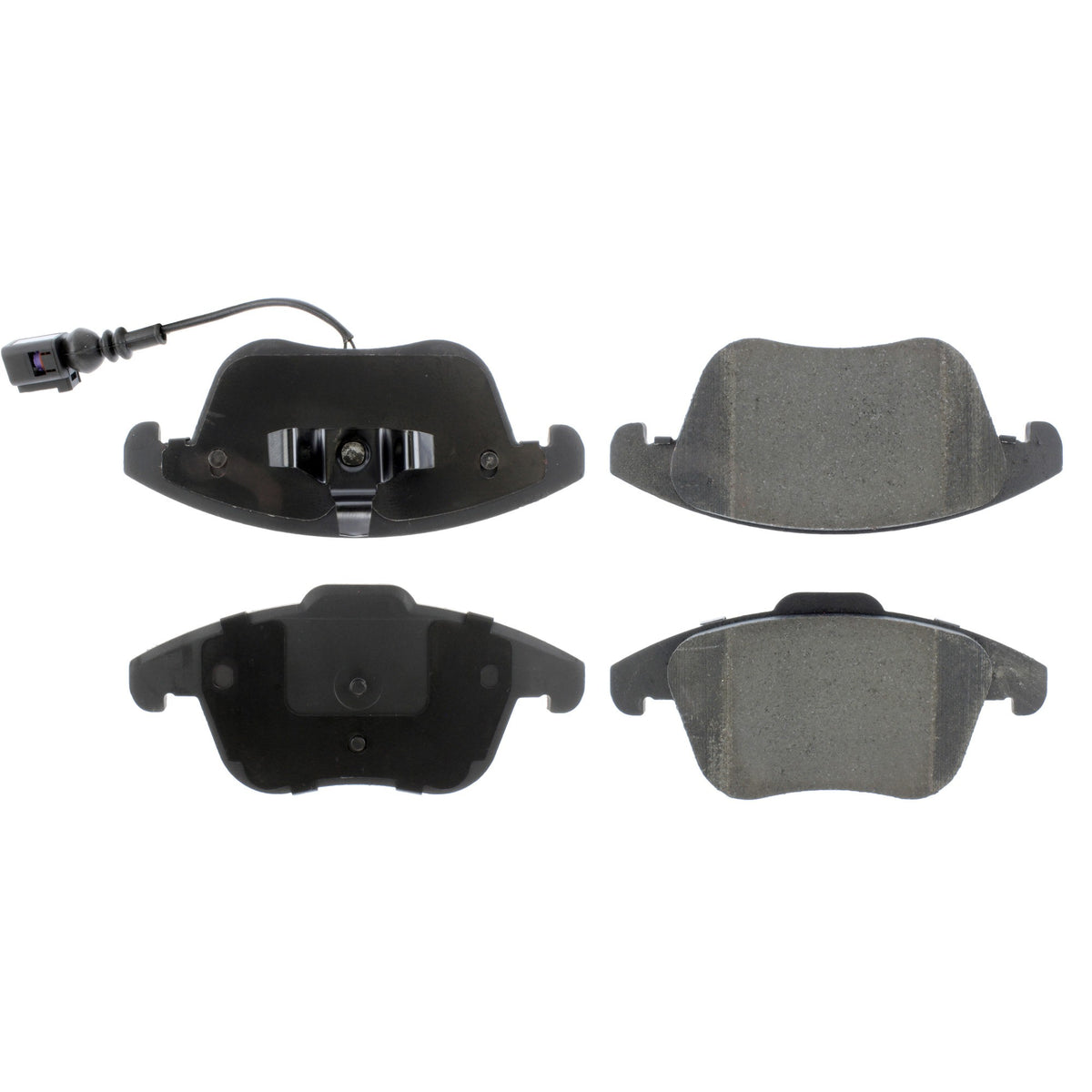 Centric Parts Disc Brake Pad Set Posi Quiet Ceramic with Shims for Audi Q3 2015-2019, VW Passat 2012-2021, Tiguan 2009-2017 105.13750