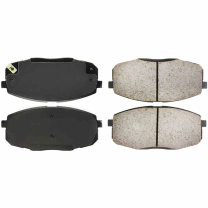 Centric Parts Disc Brake Pad Set Posi Quiet Ceramic with Shimmed for 2009-2012 Hyundai Elantra, 2010-2013 Kia Forte 105.13970
