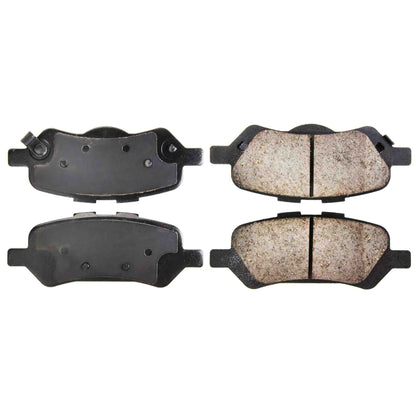 Centric Parts Disc Brake Pad Set Posi Quiet Ceramic with Shimmed for 2009-2016 Toyota Venza 105.14020