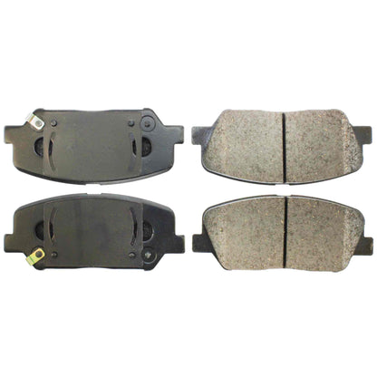 Centric Parts Disc Brake Pad Set Posi Quiet Ceramic with Shims and Hardware for 2010-2016 Hyundai Genesis Coupe 2011-2015 Kia Optima 105.14130