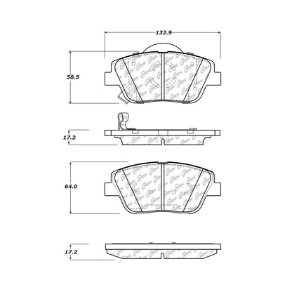 Centric Parts Disc Brake Pad Set 105.14440