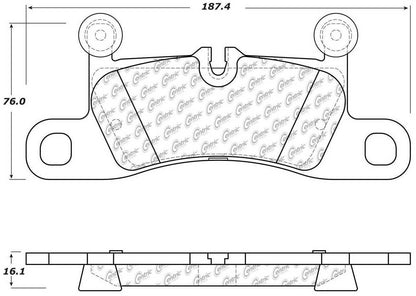 Centric Parts Disc Brake Pad Set with Posi Quiet Technology for 105.14530