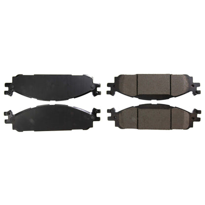 Centric Parts Disc Brake Pad Set Posi Quiet Ceramic with Shims for 2011-2019 Ford Explorer, Flex, Taurus, Lincoln MKS, MKT 105.15080
