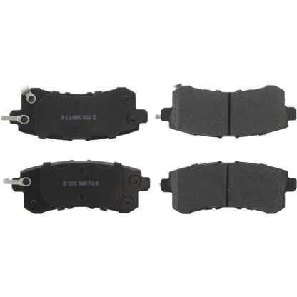 Centric Parts Disc Brake Pad Set Posi Quiet Ceramic with 100% Shimmed for Infiniti QX56 2011-2013, QX80 2014-2020, Nissan Armada 2017-2022 105.15100