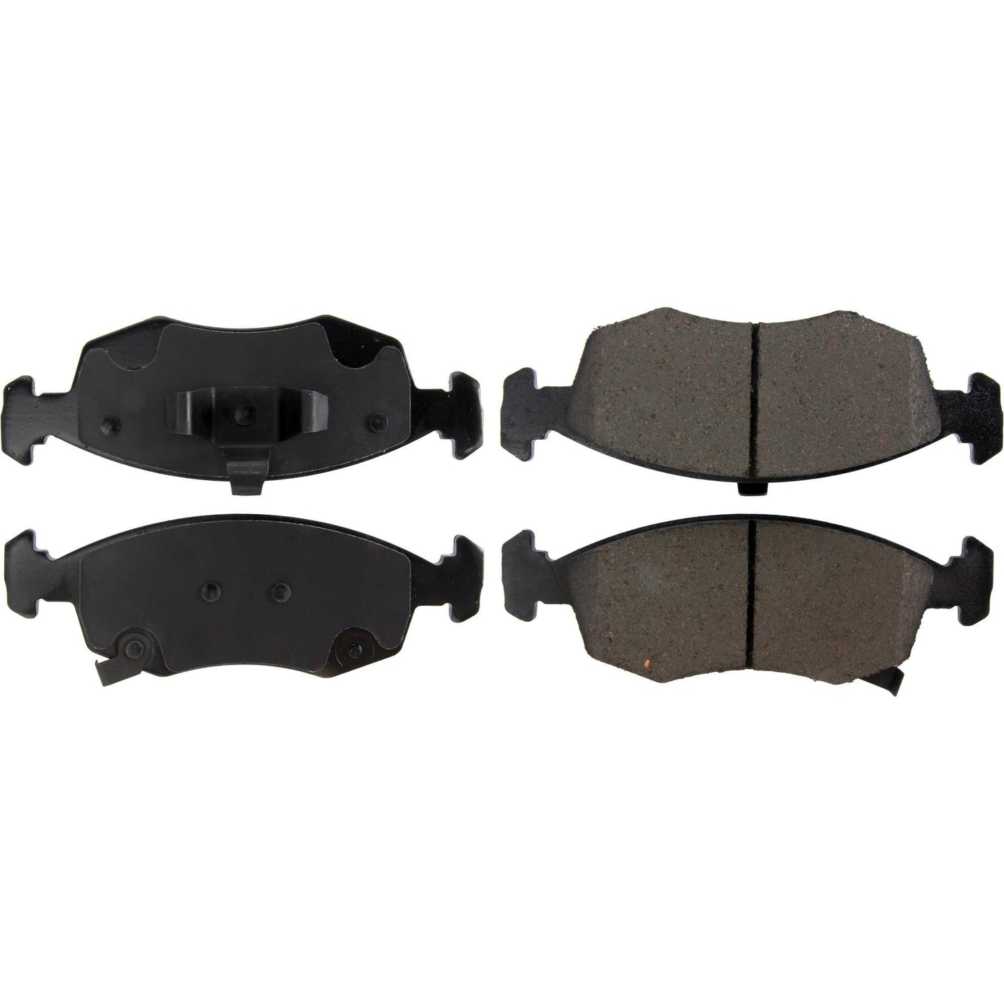 Centric Parts Disc Brake Pad Set Posi Quiet Ceramic with Shims for Fiat 500 2011-2018 and Ram 700 2015-2017 105.15680