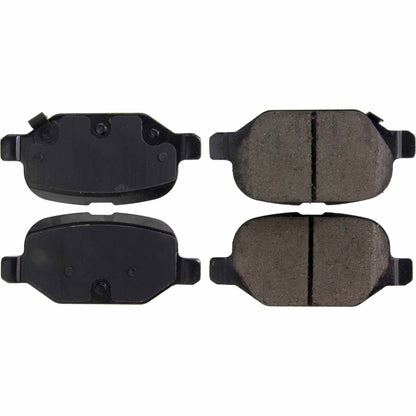 Centric Parts Disc Brake Pad Set Posi Quiet Ceramic with Shims for Fiat 500 2009-2019 Panda 2007-2012 Ram 700 2015-2017 105.15690