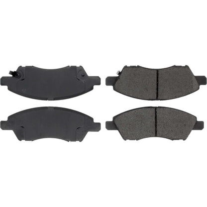 Centric Parts Disc Brake Pad Set Posi Quiet Ceramic with Shims and Hardware for 2012-2019 Nissan March Micra Note Tiida Versa 105.15920