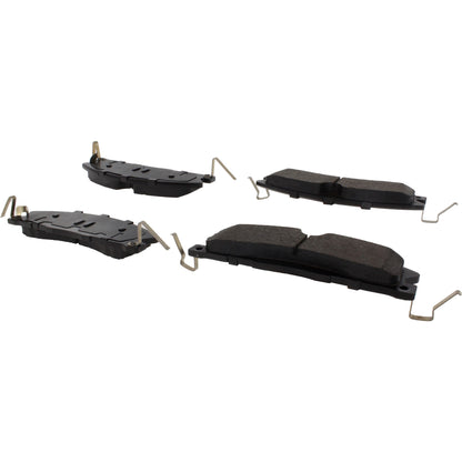 Centric Parts Disc Brake Pad Set Posi Quiet Ceramic with Shims and Hardware for 2013-2019 Ford Explorer Taurus Lincoln MKT Special Service Police Sedan 105.16111