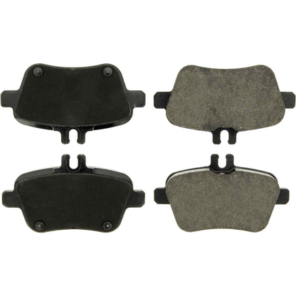 Centric Parts Disc Brake Pad Set Posi Quiet Ceramic with Shims and Hardware for 2013-2020 Infiniti QX30, Mercedes-Benz A180/A200, B180/B250, CLA250, GLA250, SLC300, SLK250/SLK300/SLK350