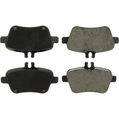 Centric Parts Disc Brake Pad Set Posi Quiet Ceramic with Shims and Hardware for 2013-2020 Infiniti QX30, Mercedes-Benz A180/A200, B180/B250, CLA250, GLA250, SLC300, SLK250/SLK300/SLK350