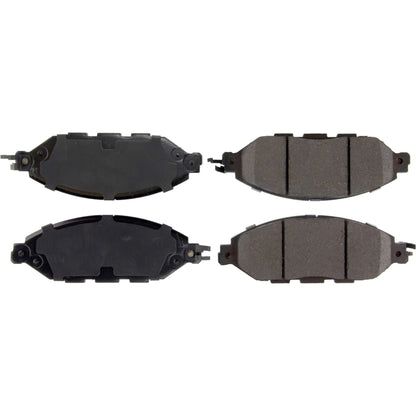 Centric Parts Disc Brake Pad Set Posi Quiet Ceramic with Shims for OEM Compatibility 105.16490