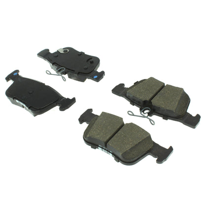 Centric Parts Disc Brake Pad Set Posi Quiet Ceramic with 100% Shimmed and Scorched for 2015-2023 Ford Edge Escape Fusion Lincoln Continental MKC MKX MKZ Nautilus 105.16650