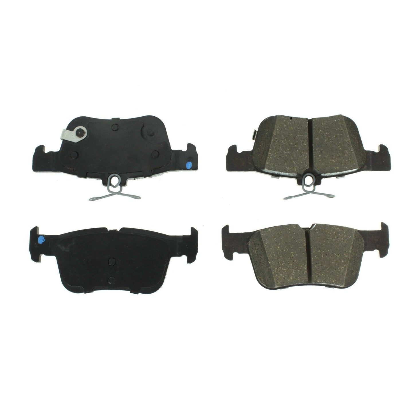 Centric Parts Disc Brake Pad Set Posi Quiet Ceramic with 100% Shimmed and Scorched for 2015-2023 Ford Edge Escape Fusion Lincoln Continental MKC MKX MKZ Nautilus 105.16650