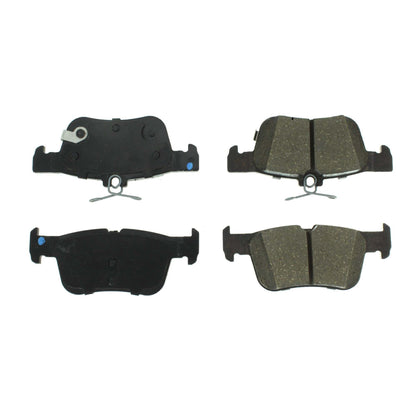 Centric Parts Disc Brake Pad Set Posi Quiet Ceramic with 100% Shimmed and Scorched for 2015-2023 Ford Edge Escape Fusion Lincoln Continental MKC MKX MKZ Nautilus 105.16650
