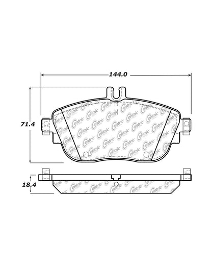 Centric Parts Disc Brake Pad Set Posi Quiet Ceramic with Shims for 2019-2017 Infiniti QX30, 2019-2013 Mercedes-Benz B250, 2017-2016 B250e, 2015-2014 B Electric Drive, 2019-2014 CLA45 AMG, 2019-2014 CLA250, 2020-2015 GLA250 105.16940