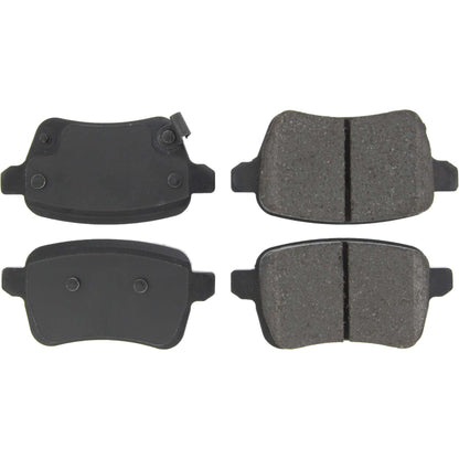 Centric Parts Disc Brake Pad Set Posi Quiet Ceramic with Shims for 2014-2020 Fiat 500L 105.17220