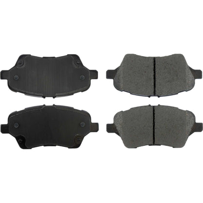 Centric Parts Disc Brake Pad Set Posi Quiet Ceramic with Shims for 2014-2019 Ford Fiesta 105.17300