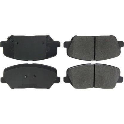 Centric Parts Disc Brake Pad Set Posi Quiet Ceramic with Shims and Hardware for 2014-2016 Kia Forte, Forte5, Koup 105.17350