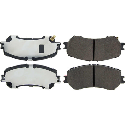 Centric Parts Disc Brake Pad Set Posi Quiet Ceramic with 100% Shimmed Noise Elimination for 2017-2022 Nissan Qashqai Rogue Rogue Sport X-Trail 105.17370