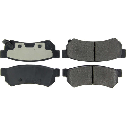 Centric Parts Disc Brake Pad Set Posi Quiet Ceramic with Shims and Hardware for 2014-2016 Chevrolet Spark EV 105.17390