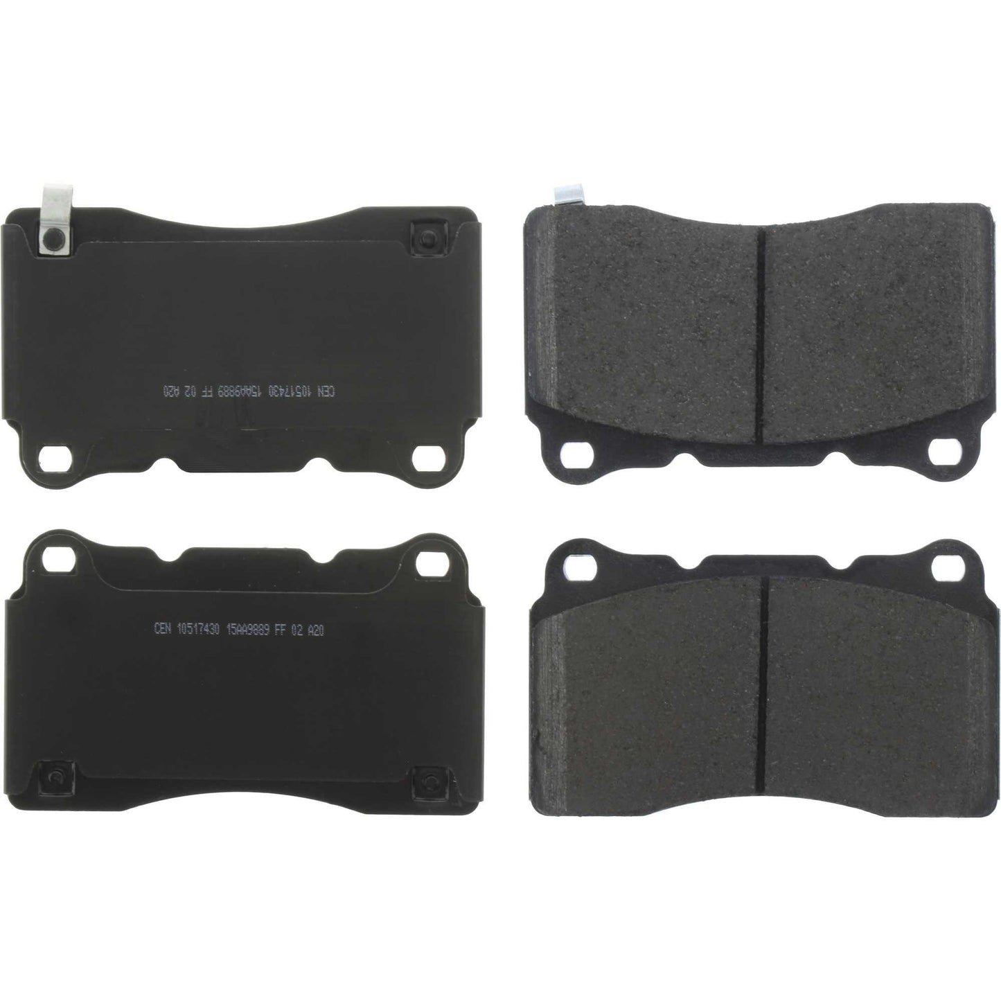 Centric Parts Disc Brake Pad Set Posi Quiet Ceramic with Shims for 2015-2016 Hyundai Genesis Coupe 105.17430