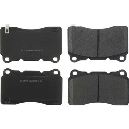 Centric Parts Disc Brake Pad Set Posi Quiet Ceramic with Shims for 2015-2016 Hyundai Genesis Coupe 105.17430