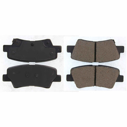 Centric Parts Disc Brake Pad Set Posi Quiet Ceramic with Shims and Hardware for 2017-2023 Hyundai & Kia Models 105.18130