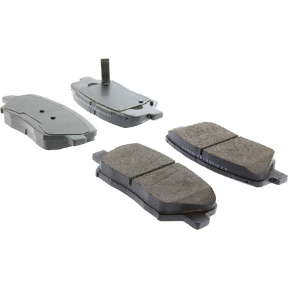Centric Parts Disc Brake Pad Set Posi Quiet Ceramic with Shims for 2022-2019 Hyundai Nexo, 2018-2017 Santa Fe/Santa Fe Sport/Santa Fe XL, 2020-2016 Kia Sorento 105.18150