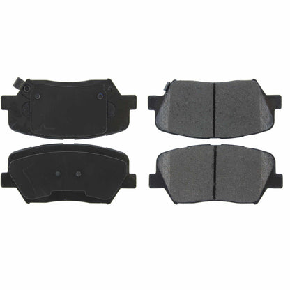 Centric Parts Disc Brake Pad Set Posi Quiet Ceramic with Shims for 2022-2019 Hyundai Nexo, 2018-2017 Santa Fe/Santa Fe Sport/Santa Fe XL, 2020-2016 Kia Sorento 105.18150