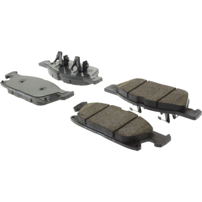 Centric Parts Disc Brake Pad Set Posi Quiet Ceramic with 100% Shimmed Noise Elimination for Ford Edge 2022-2015 Lincoln MKX 2018-2016 Nautilus 2023-2019 105.18180