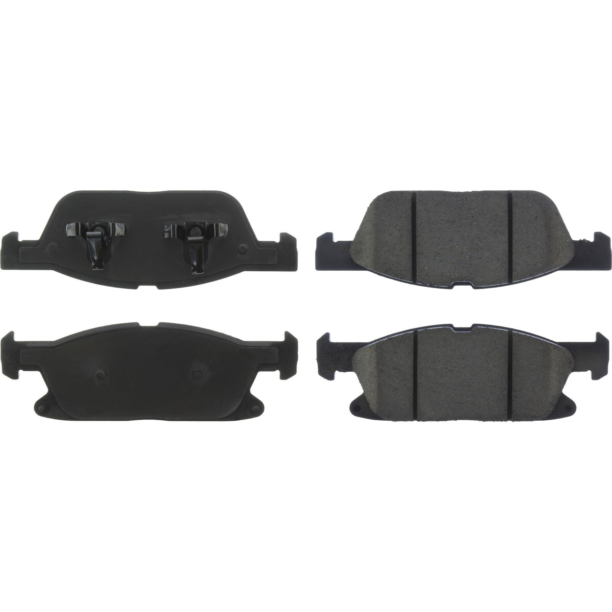 Centric Parts Disc Brake Pad Set Posi Quiet Ceramic with 100% Shimmed Noise Elimination for Ford Edge 2022-2015 Lincoln MKX 2018-2016 Nautilus 2023-2019 105.18180
