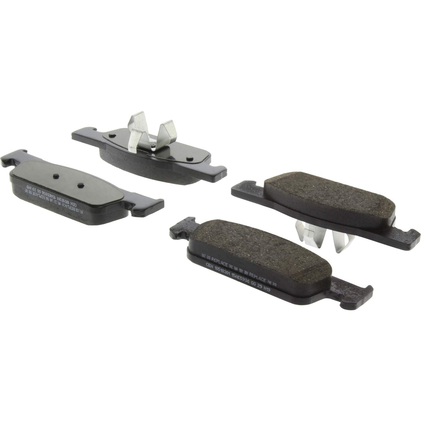 Centric Parts Disc Brake Pad Set Posi Quiet with 100% Scorched and 100% Shimmed 105.18301