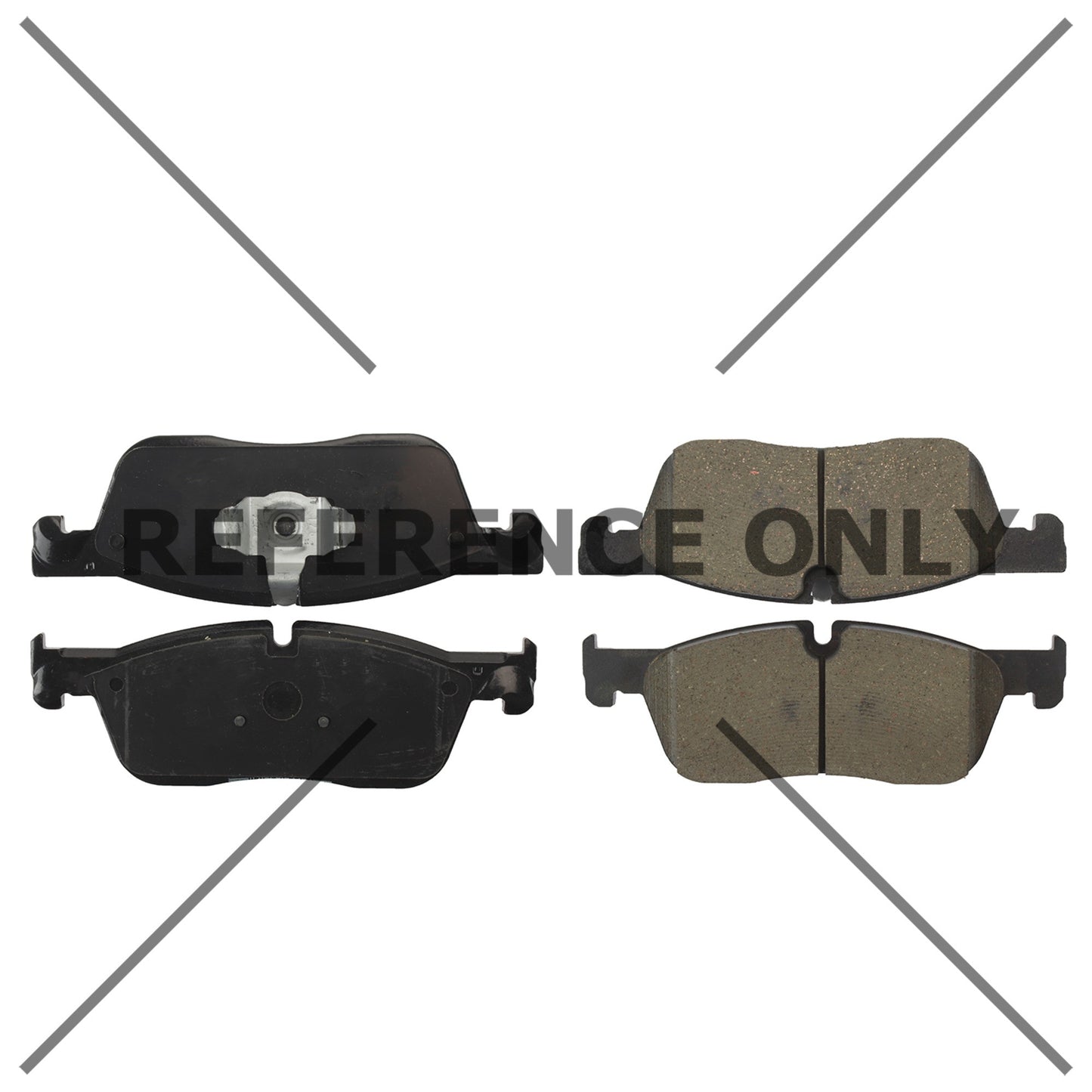 Centric Parts Disc Brake Pad Set Posi Quiet Ceramic with Shims for Jaguar F-Pace 2022-2017, XE 2021-2016, XF 2021-2017, Land Rover Range Rover Velar 2020-2018 105.18381