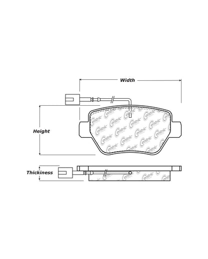 Centric Parts Disc Brake Pad Set with Posi Quiet technology 105.18510
