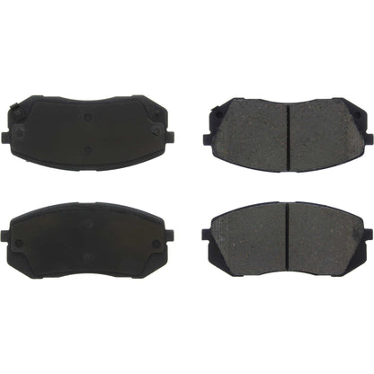 Centric Parts Disc Brake Pad Set Posi Quiet Ceramic with Shims and Hardware for Hyundai Kona 2018-2020, Veloster 2019-2021, Kia Optima 2016, Seltos 2020-2021, Soul EV 2019-2020 105.18551