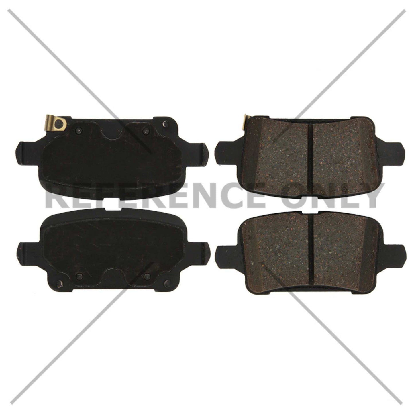 Centric Parts Disc Brake Pad Set Posi Quiet Ceramic with Shims and Hardware 105.18570