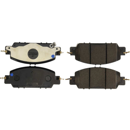 Centric Parts Disc Brake Pad Set Posi Quiet Ceramic with Shims for 2016-2017 Honda Accord 105.18600