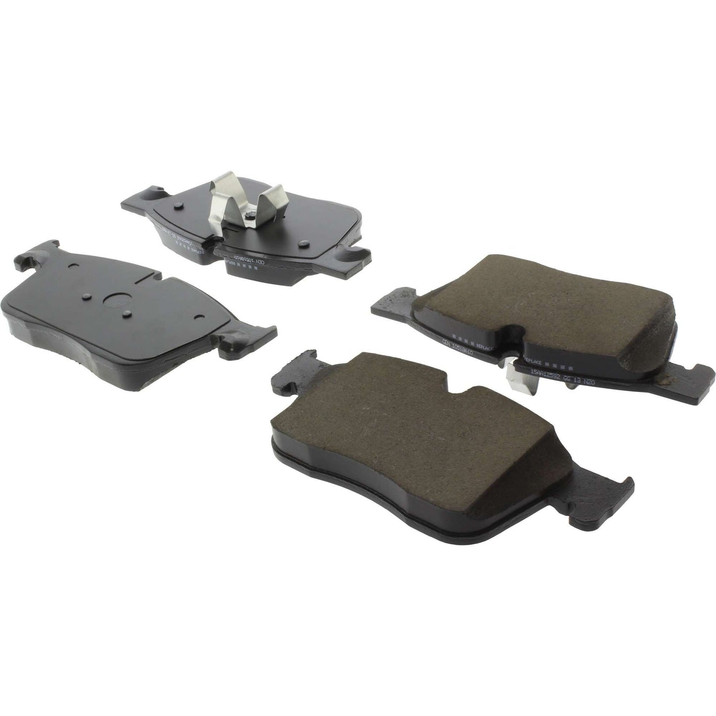 Centric Parts Disc Brake Pad Set Posi Quiet Ceramic with Shims for Jaguar F-Pace 2022-2017 I-Pace 2022-2019 XE 2020-2016 XF 2020-2016 Land Rover Range Rover Velar 2020-2018 105.18610