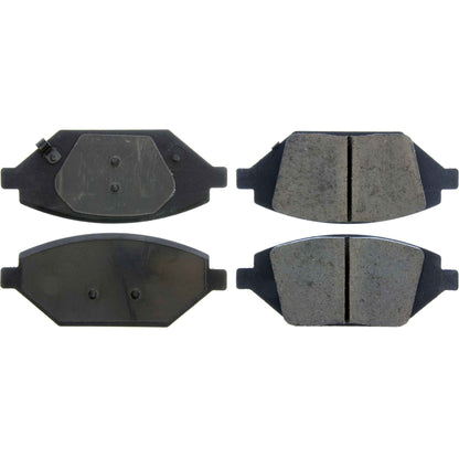 Centric Parts Disc Brake Pad Set Posi Quiet Ceramic with Shims and Hardware for 2016-2022 Chevrolet Spark 105.18640