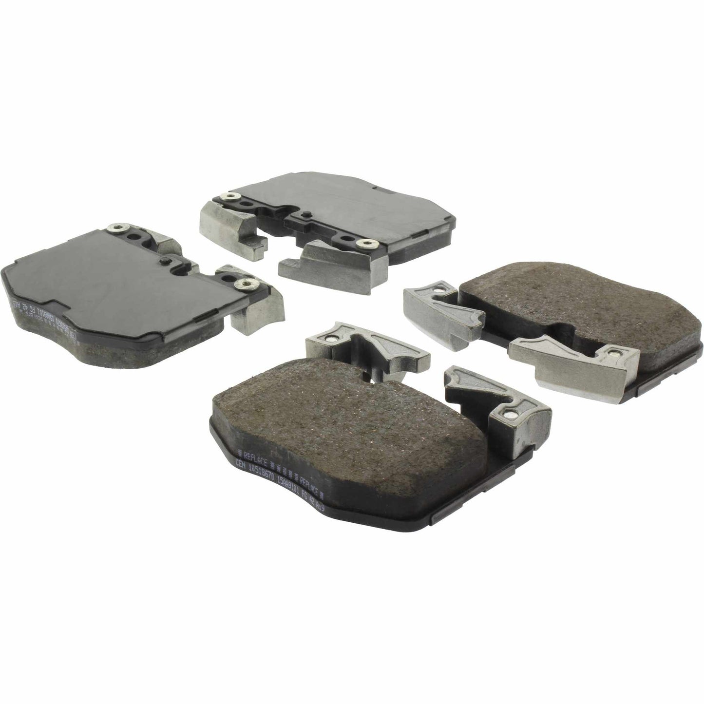 Centric Parts Disc Brake Pad Set Posi Quiet Ceramic with Shims for 2022 BMW 230i 330e 330i 430i 540d 540i 640i 740e 740i 2021-2022 2018-2021 2019-2017 105.18670