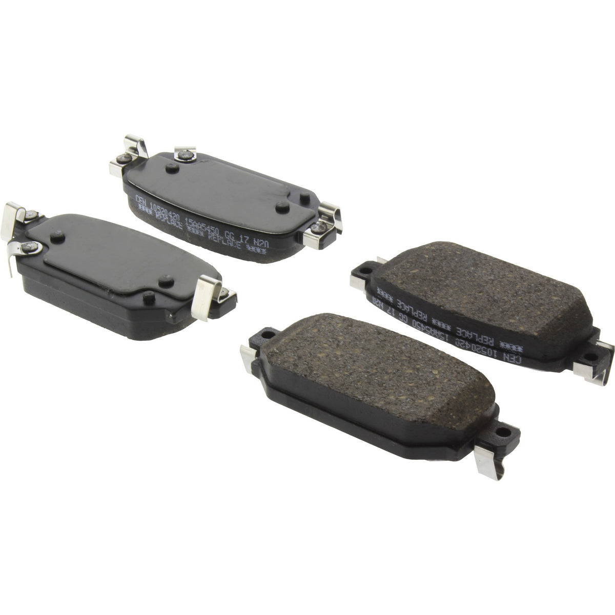 Centric Parts Disc Brake Pad Set Posi Quiet Ceramic with Shims for 2017-2018 Mazda 3 2017-2018 3 Sport 2019-2022 CX-3 105.20420